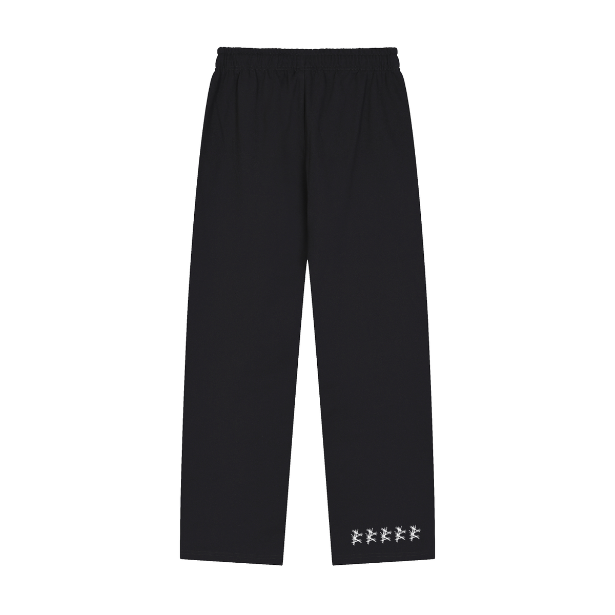 Solid Color Straight-Leg Sweatpants