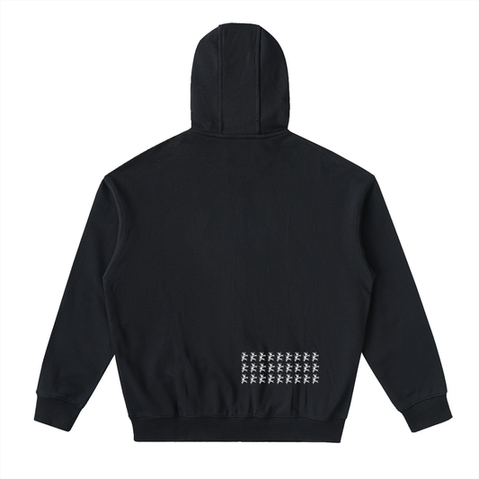 Drop-Shoulder Zip Up Hoodie