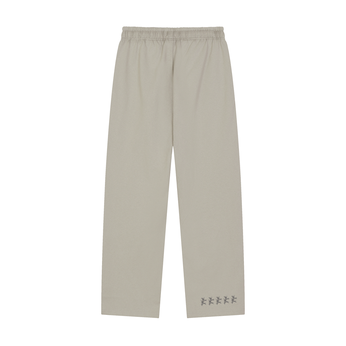 Solid Color Straight-Leg Sweatpants