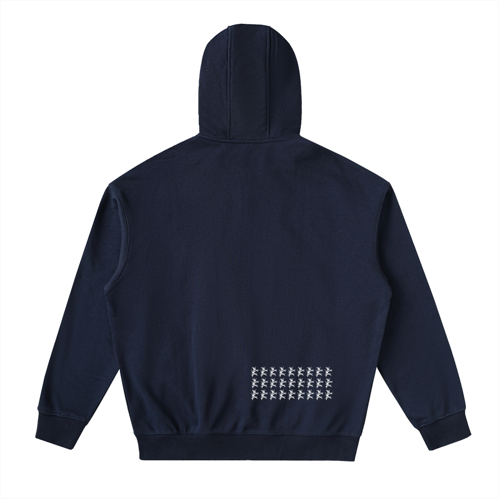 Drop-Shoulder Zip Up Hoodie