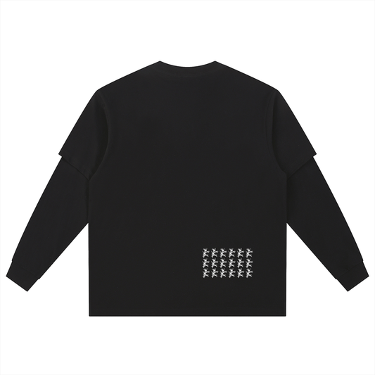 Layered Long Sleeve Oversized Tee