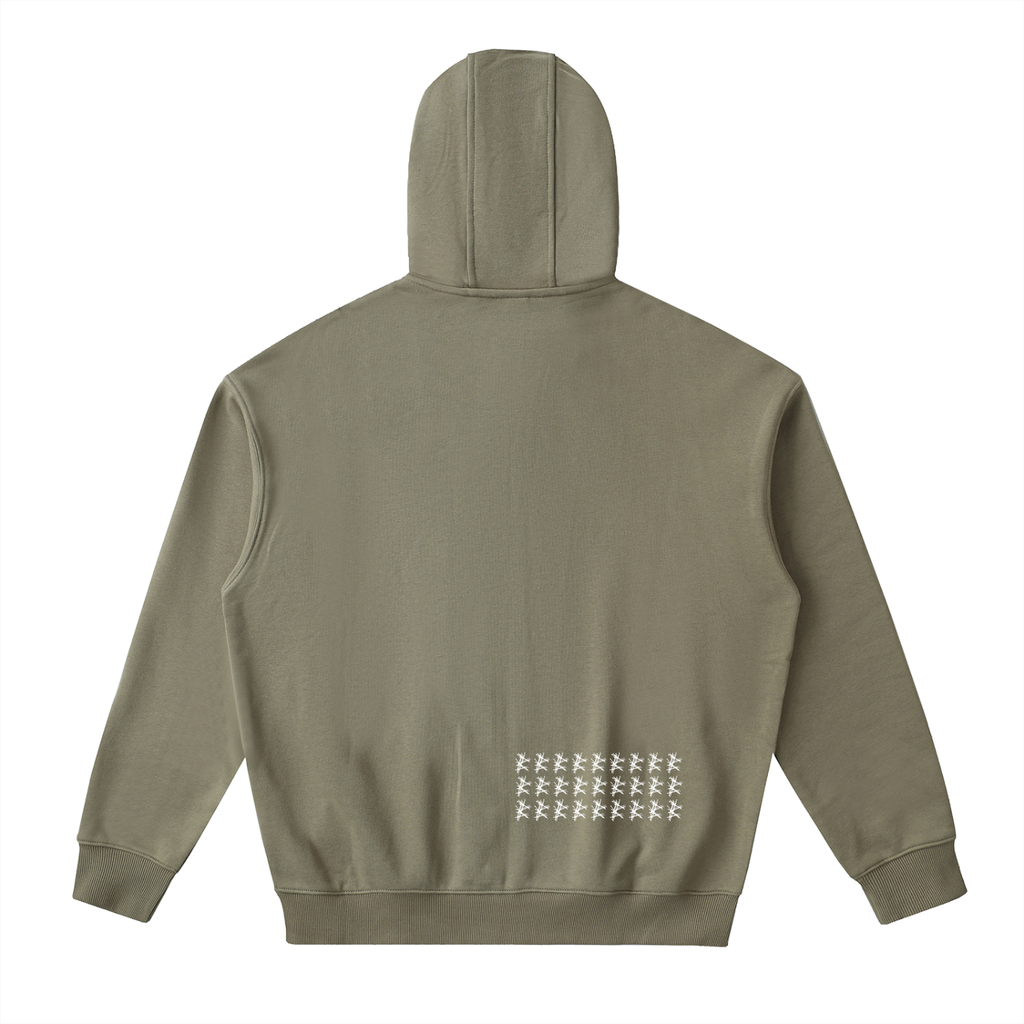 Drop-Shoulder Zip Up Hoodie