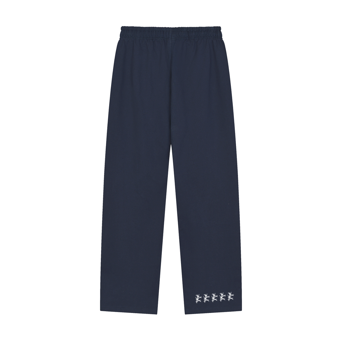 Solid Color Straight-Leg Sweatpants