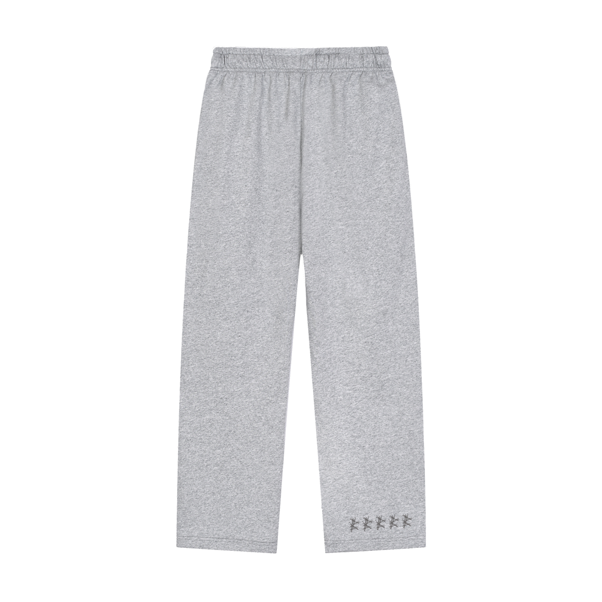 Solid Color Straight-Leg Sweatpants