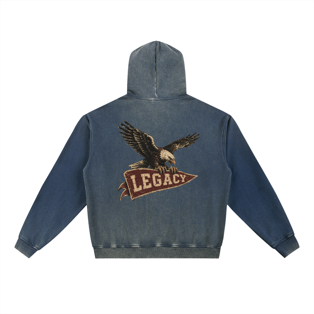 Legacy washed eagle hoodie