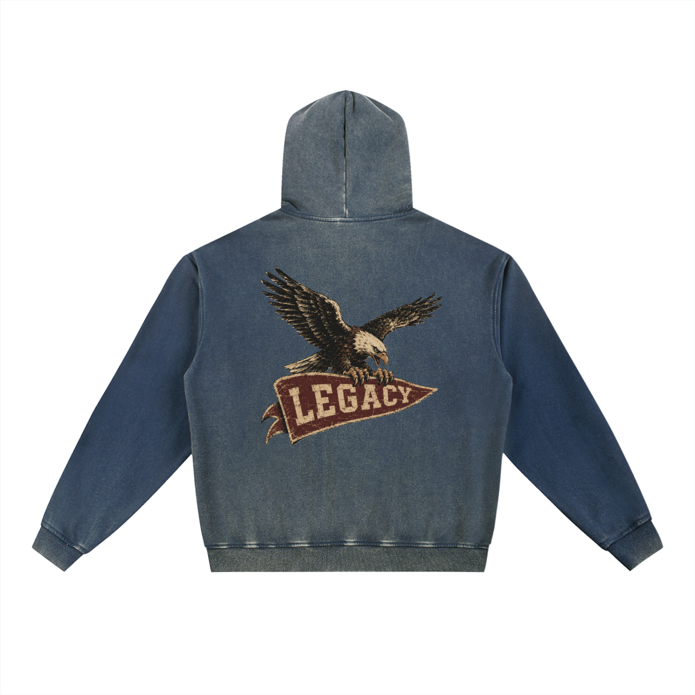 Legacy washed eagle hoodie