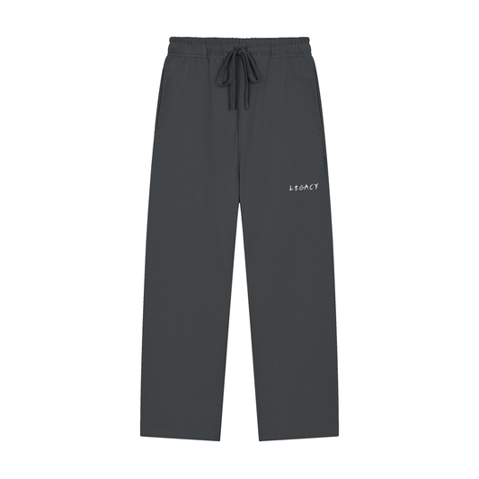 Solid Color Straight-Leg Sweatpants