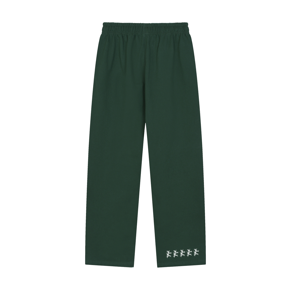 Solid Color Straight-Leg Sweatpants