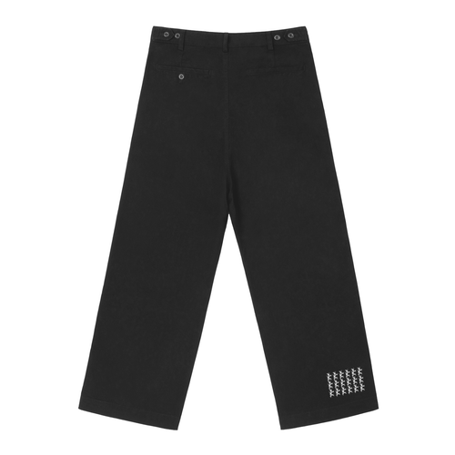 Adjustable Waist Straight-Leg Pants