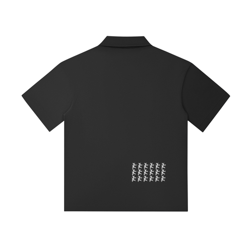 Drop Shoulder Short-Sleeve Polo