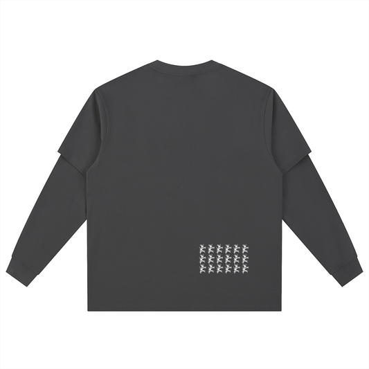 Layered Long Sleeve Oversized Tee