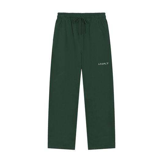 Solid Color Straight-Leg Sweatpants