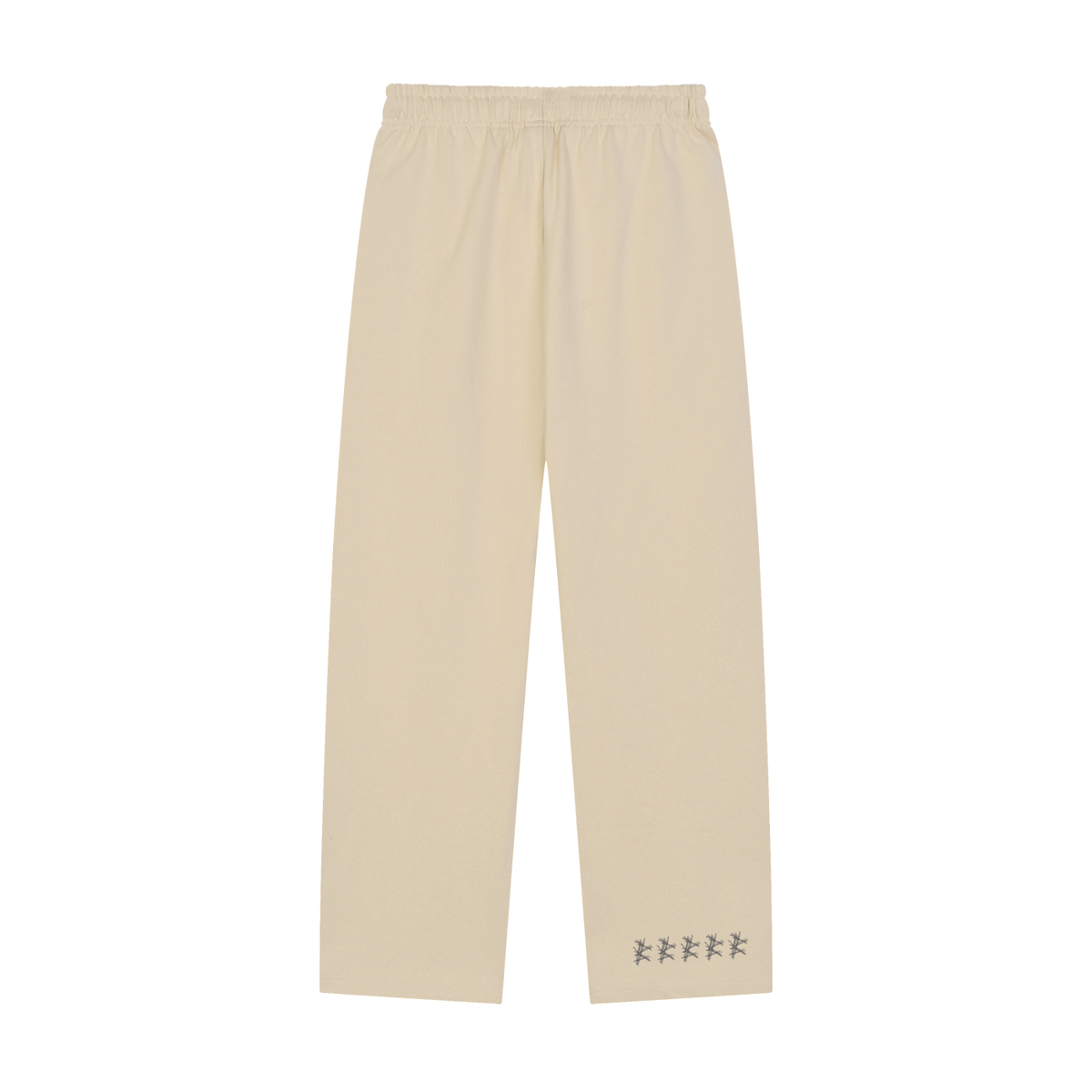 Solid Color Straight-Leg Sweatpants
