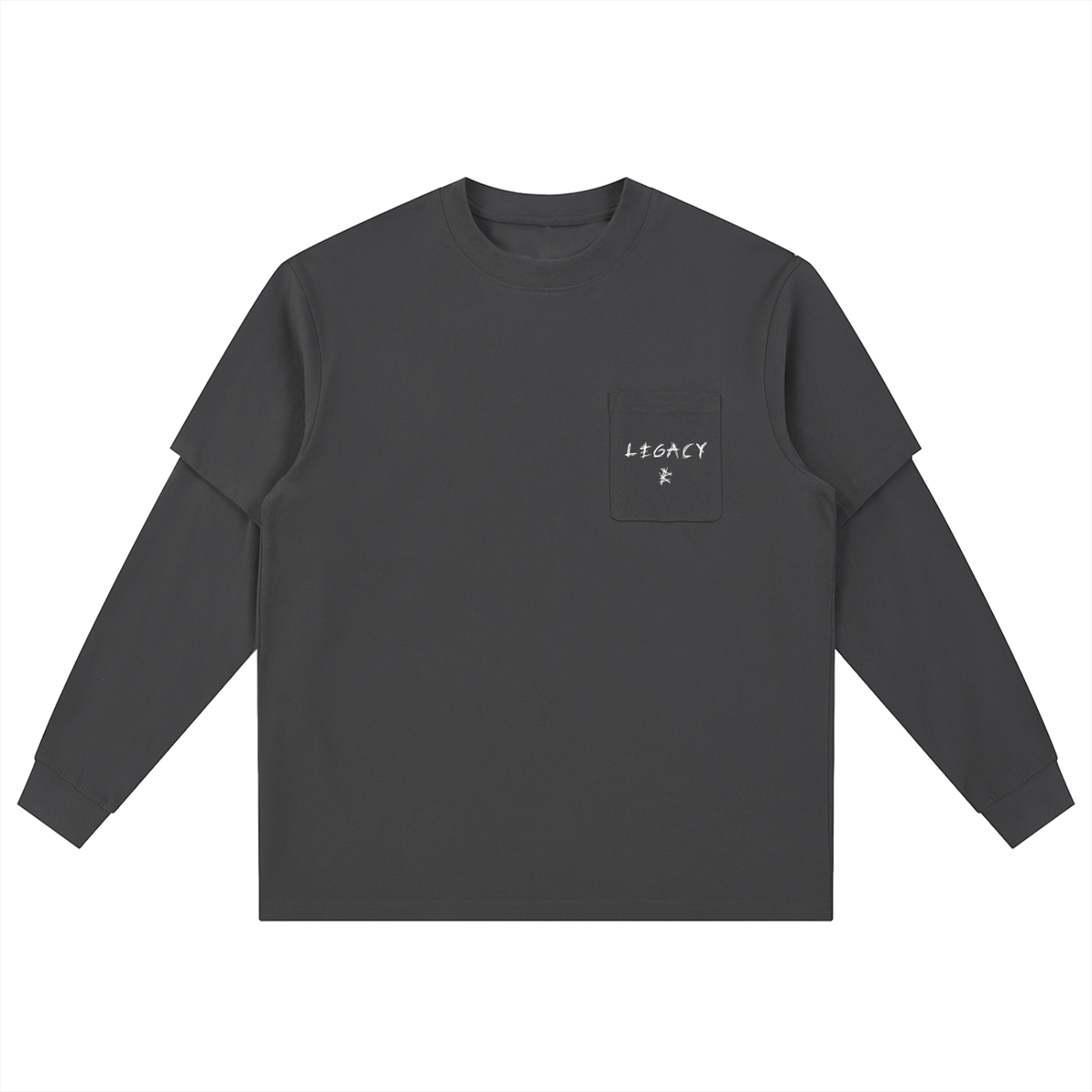 Layered Long Sleeve Oversized Tee