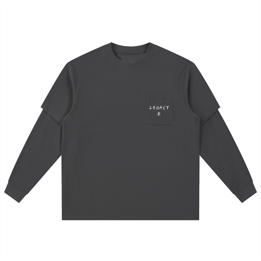 Layered Long Sleeve Oversized Tee